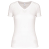 T-shirt de sport manches courtes col v femme