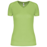T-shirt de sport manches courtes col v femme
