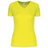 T-shirt de sport manches courtes col v femme