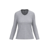 T-shirt col V manches longues femme