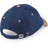 Casquette homme profil bas en coton brossé - 6 panneaux