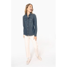 Chemise denim manches longues femme