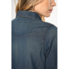 Chemise denim manches longues femme
