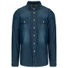 Chemise denim manches longues