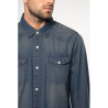 Chemise denim manches longues