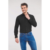 Chemise homme popeline polycoton manches longues