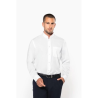 Chemise col mao manches longues