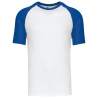 Baseball   T-shirt bicolore manches courtes