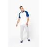 Baseball   T-shirt bicolore manches courtes