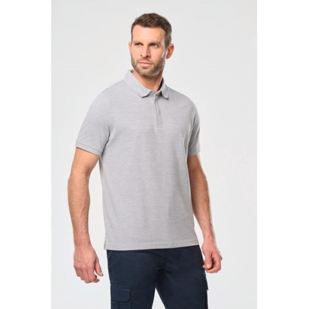 Polo col boutons pression manches courtes homme