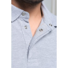 Polo col boutons pression manches courtes homme
