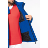 Parka softshell doublée capuche homme