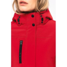 Parka softshell doublée capuche femme