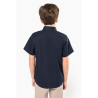 Chemise popeline manches courtes enfant