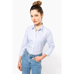 Chemise popeline manches longues femme