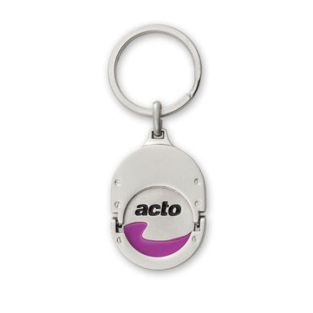 PORTE-CLÉS JETON MÉTAL -