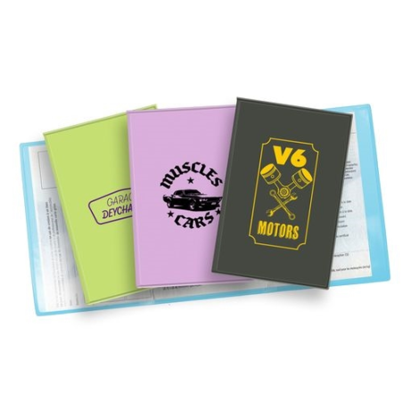 PORTE CARTE GRISE 3 VOLETS