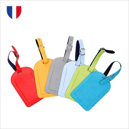 ÉTIQUETTE À BAGAGE EN COULEUR MADE IN FRANCE