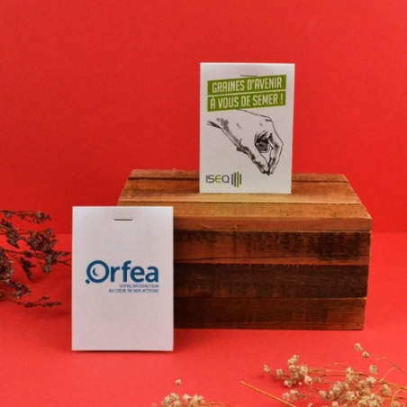 Sachet graines transparent avec grand cavalier