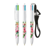 BIC® 4 Couleurs Fashion bille + Lanyard