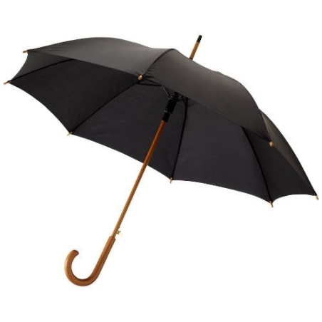 Parapluie 23" à ouure automatique, poignée et mât en bois