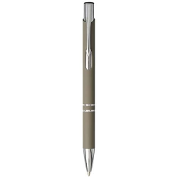 Stylo bille rétractable doux au toucher Moneta (encre e)