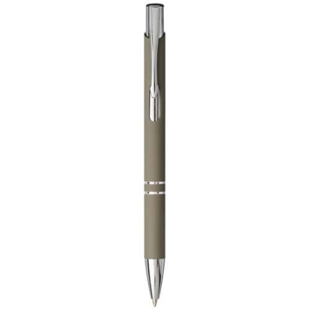 Stylo bille rétractable doux au toucher Moneta (encre e)