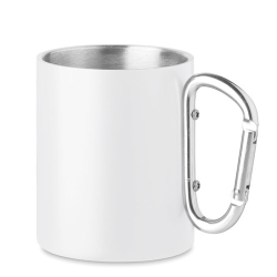 AROM Mug en métal anse mousqueton