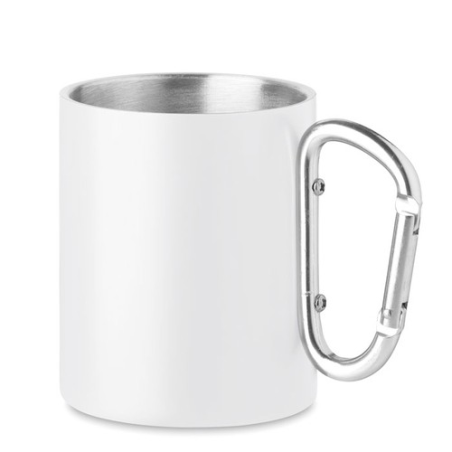 AROM Mug en métal anse mousqueton