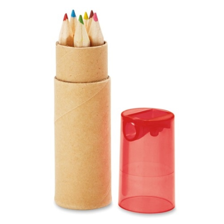 PETIT LAMBUT Tube de 6 crayons couleur