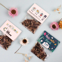 Sachet graines transparent avec cavalier