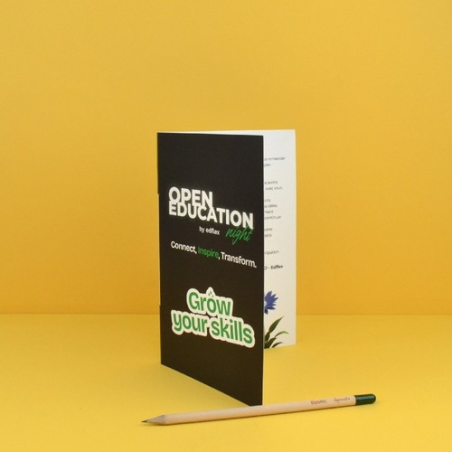 Carte prestige avec crayon à graines