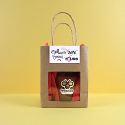 Bougie avec sac kraft