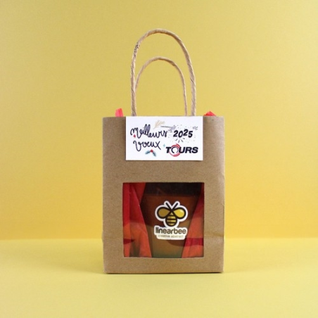 Bougie avec sac kraft