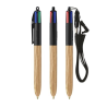 BIC® 4 Couleurs Wood Style with Lanyard