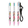 BIC® 4 Couleurs Fashion bille + Lanyard