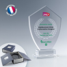 Trophée emblème en verre