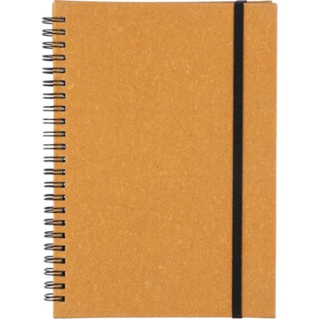 Carnet A5 en cuir recyclé Egon