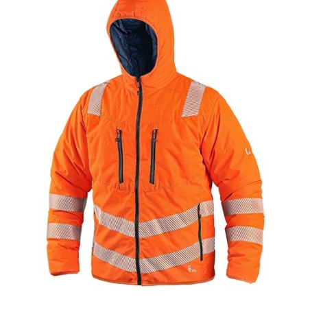 Veste de travail matelassée réversible haute visibilité Hiver Homme CXS