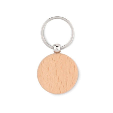 Porte-clés rond en bois