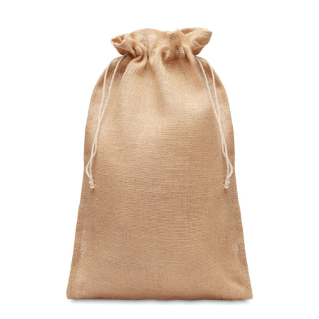 Grand sac cadeau en jute 30x47