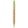 Stylo bille Midar en liège et paille de blé (encre noire)
