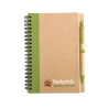 Bloc-notes recyclé et stylo