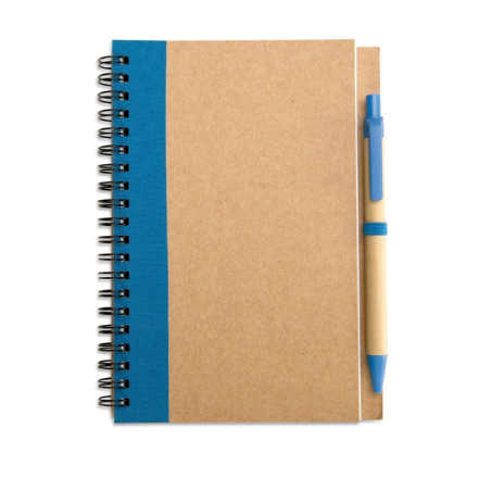 Bloc-notes recyclé et stylo