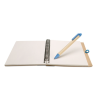 Bloc-notes recyclé et stylo