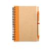 Bloc-notes recyclé et stylo