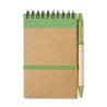 Bloc-notes recyclé et stylo