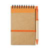 Bloc-notes recyclé et stylo