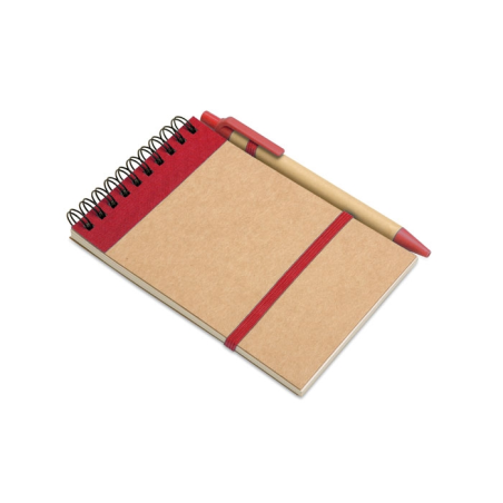 Bloc-notes recyclé et stylo
