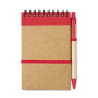 Bloc-notes recyclé et stylo